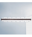 Rettangolo pendant lamp 1 bulb Brushed brown