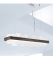 Suspension Rettangolo 1 ampoule Brun brossé