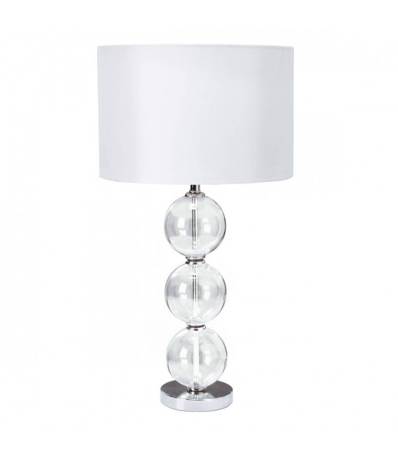 Lampe de table Table Chrome,verre 1 ampoule 58cm