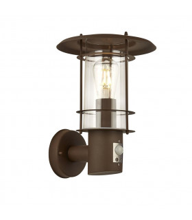 Lanterne de jardin Edgeware Acier inoxydable Brun rouille 1 ampoule 32,1cm