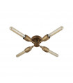 Ceiling Light Tubes Mild Steel Bronze 4 bulbs 8cm