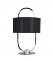 Madrid 1-Light Table Lamp Plastic, Fabric, Mild Steel Chrome, Black