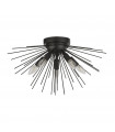 Ceiling light Sputnik Mild steel Matt black 5 bulbs 30cm