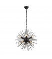 Sputnik pendant Mild steel Matt black 10 bulbs 56cm