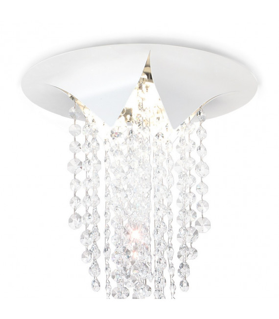 Design Cast iron ceiling light 1 bulb Matt white