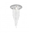 Plafonnier Design Fonte 1 ampoule Argent