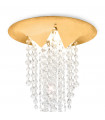 Design cast iron ceiling light 1 bulb Gold