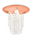 Design cast iron ceiling light 1 copper bulb