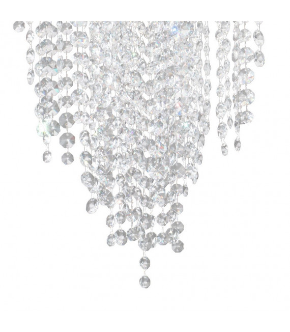 Design Plafoniera in ghisa 4 lampadine Bianco opaco