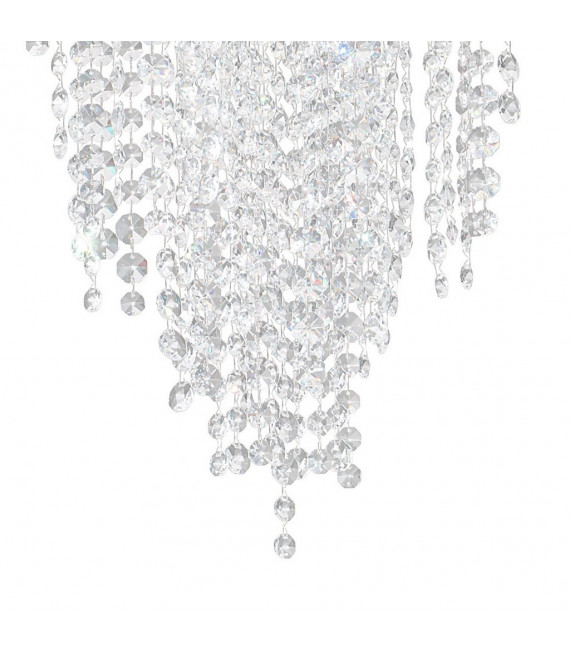 Plafoniera di design in ghisa 4 lampadine in rame