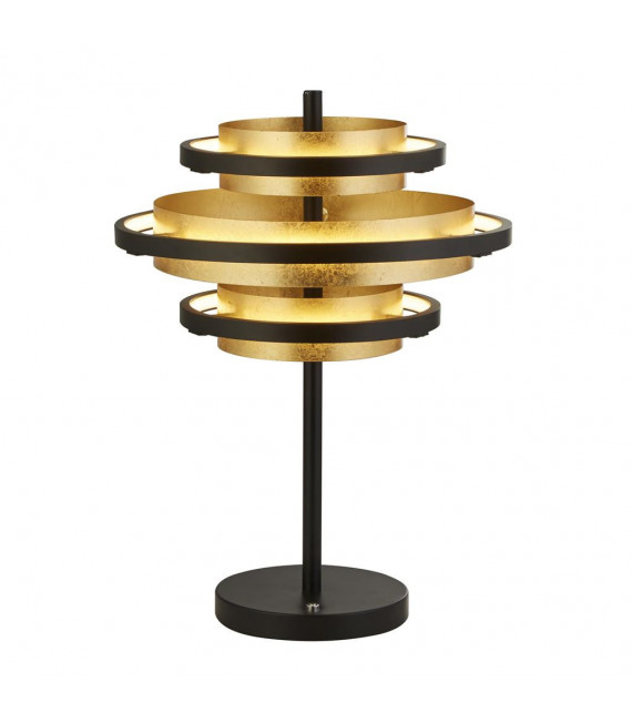 Hive Integriertes LED-Licht Stahl, Aluminium Messing poliert, Gold, Mattschwarz 3 Glühbirnen 43,5 cm