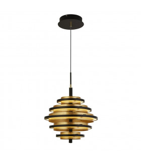 Hive integrierte LED-Deckenleuchte Aluminium, Baustahl Messing poliert, Gold, Mattschwarz 5 Glühbirnen 54cm