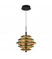 Plafonnier LED intégré Hive Aluminium,acier doux Laiton poli,or,Noir mat 5 ampoules 54cm
