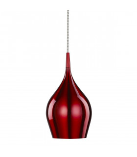 Suspension Vibrant Rouge 1 ampoule 142cm