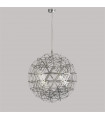 Integrated LED ceiling light Galaxy Aluminium, mild steel Chrome 64 Cm