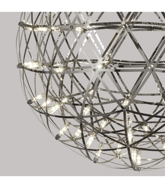 Plafonnier LED intégré Galaxy Aluminium,acier doux Chrome 64 Cm