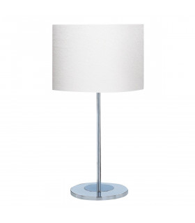 Carter Chrome 1-Bulb Table Lamp 62cm