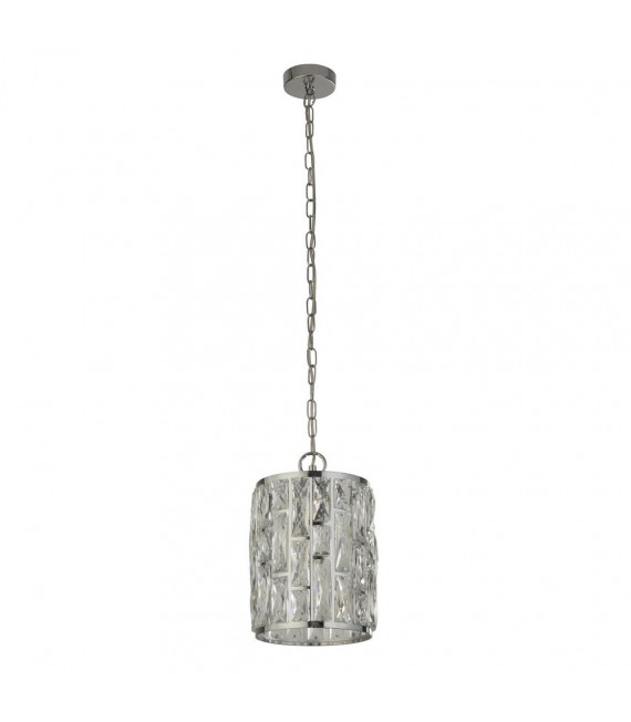 Gioiello Ciondolo Acciaio Dolce Cromo 1 lampadina 31cm