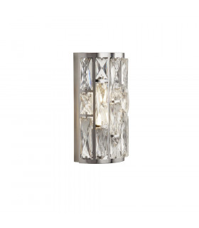 Bijou wall light Mild steel Chrome 2 bulbs 27cm