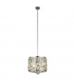 Suspension Bijou Acier doux Chrome 3 ampoules 37cm