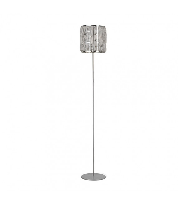 Jewel Design Lampe Mild Steel Chrom 1 Glühbirne 155cm