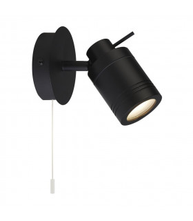 Spotlight Samson Acrylic, plastic, stainless steel, mild steel Matte black, Frosted 1 bulb 16cm