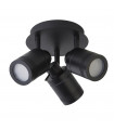 Ceiling light Spot Samson Acrylic, plastic, stainless steel, mild steel Matte black 3 bulbs 16cm