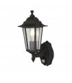 Applique de jardin détécteur Alex Verre,moulé Noir mat,Transparent 1 ampoule 37cm