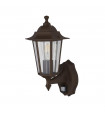 Applique de jardin détécteur Alex Verre,moulé Transparent,brun rouille 1 ampoule 37cm