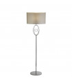 Floor lamp Loopy Fabric, mild steel Silver, chrome 1 bulb 135cm