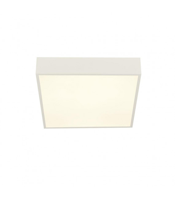 Plafonnier salle de bains Zeus Aluminium,plastique blanc,opale blanc,sable blanc ampoules cm