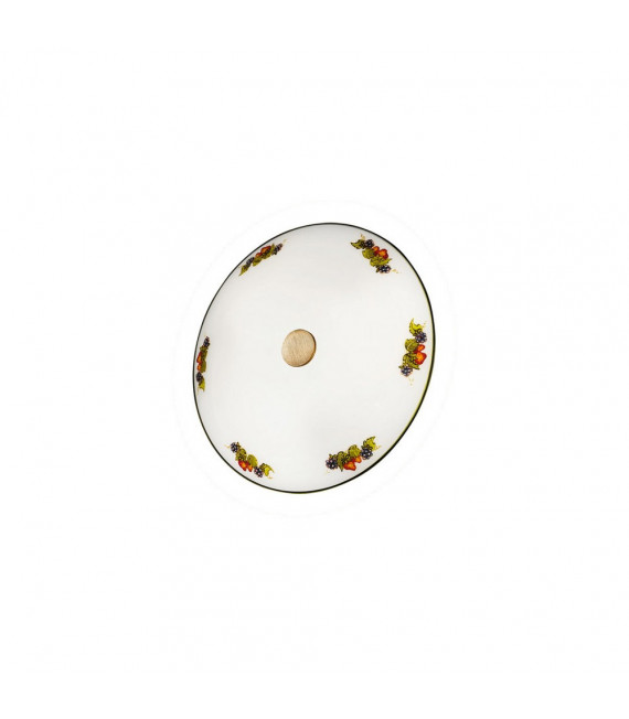 Plafón de cristal Moon Latón antiguo 1 bombilla 8cm