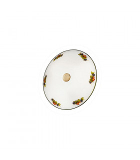 Plafón de cristal Nonna Latón antiguo 1 bombilla 23cm