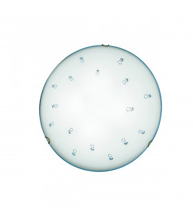 Plafoniera Nonna Ottone antico 2 lampadine 9cm