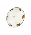 Plafonnier en verre Moon Laiton antique 3 ampoules 9cm