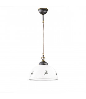 Lampada a sospensione Nonna Ottone antico 1 lampadina 22cm