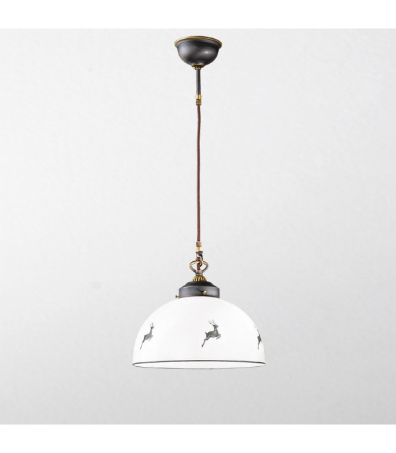Lampada a sospensione Nonna Ottone antico 1 lampadina 22cm