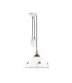 Suspension Nonna Laiton antique 1 ampoule 32cm