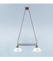 Nonna pendant lamp Antique brass 2 bulbs 21cm