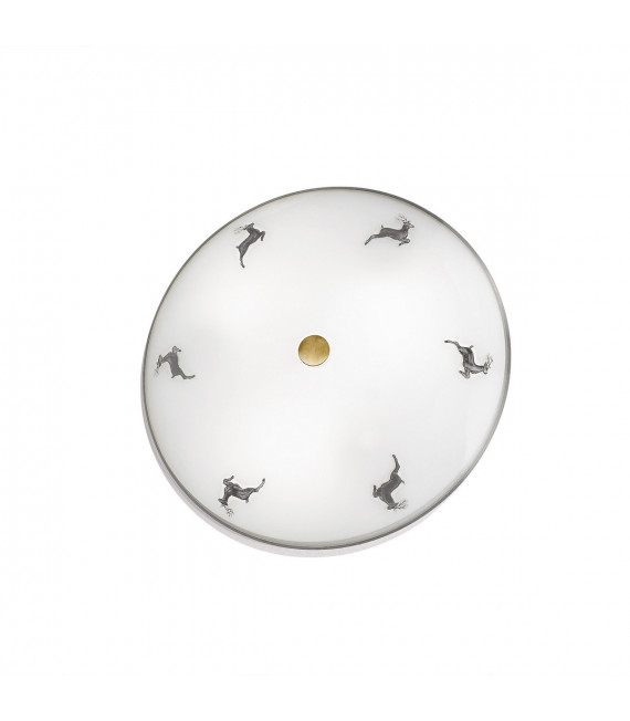 Plafoniera Nonna Ottone antico 3 lampadine 7cm