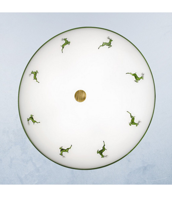 Plafonnier Nonna Laiton antique 1 ampoule 8cm