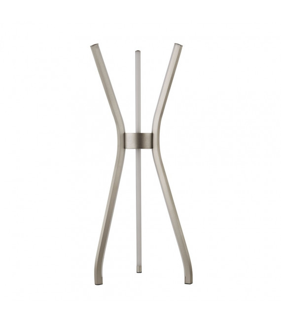 Sobremesa trípode Aluminio níquel satinado 3 bombillas 53cm