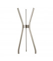 Lampe de table Tripod Aluminium Nickel satiné 3 ampoules 53cm