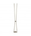 Tripod Floor Lamp Aluminum Satin Nickel 3 bulbs 165cm