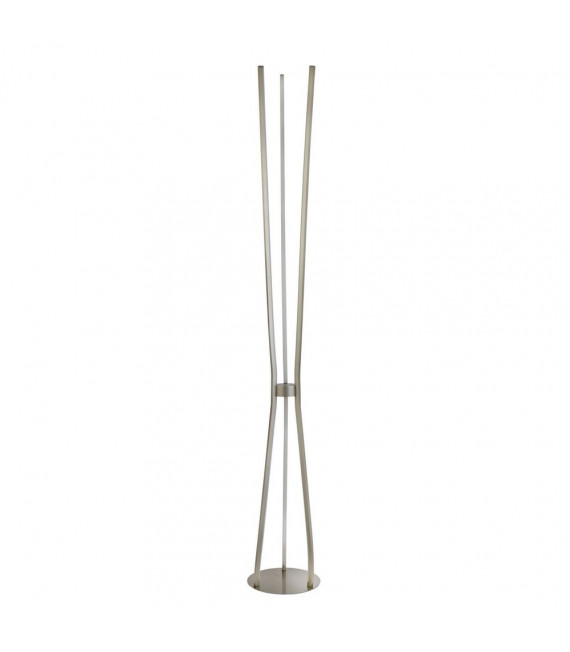 Tripod Floor Lamp Aluminum Satin Nickel 3 bulbs 165cm