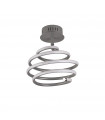 Swirl Integrated LED Ceiling Light Gray Mild Steel 36 Cm