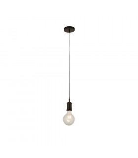 Design-Pendelleuchte Matt Black Steel Mattschwarz 1 Glühbirne 150cm