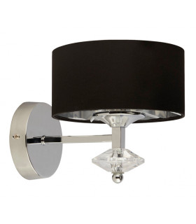 Lampe avec abat jour New Orleans Acier Noir 1 ampoule 21cm