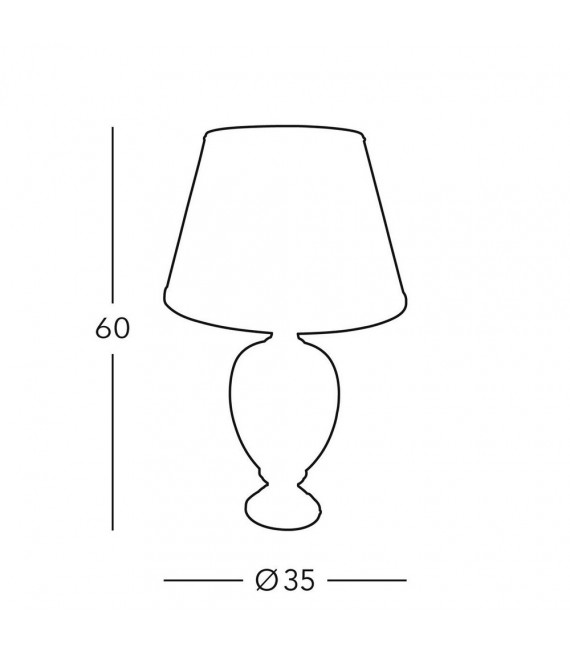Delfín sobremesa 1 bombilla 60cm