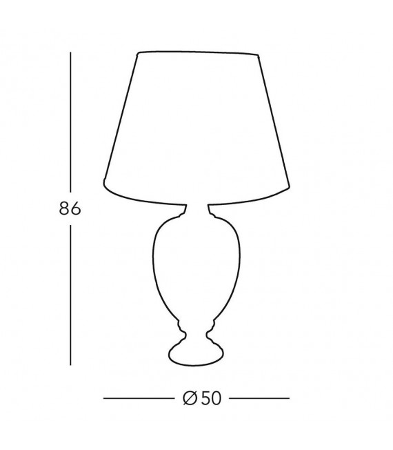 Lampada da terra Dolphin 1 lampadina 86cm